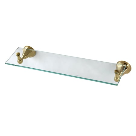 Kingston Brass Glass Shelf, Brushed Brass BA4819BB